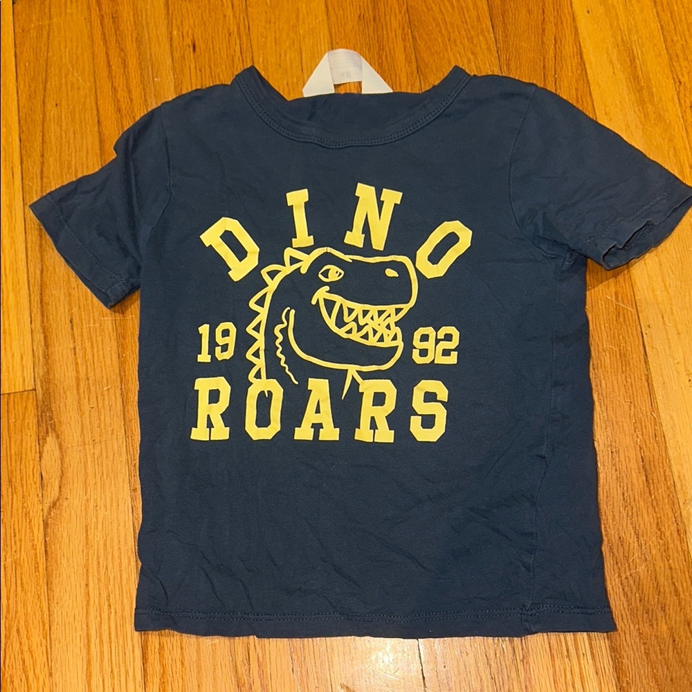 Dino Roars Kids Navy Blue T-Shirt